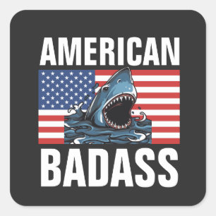 AMERICAN BADASS PATRIOT Stickers Decals