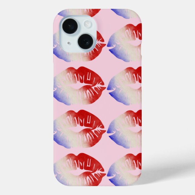 American Baddie Kiss Mark  Case-Mate iPhone Case (Back)