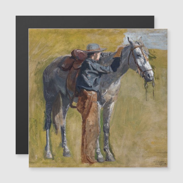 American Badlands: Old West Cowboy with Horse (Front/Back)