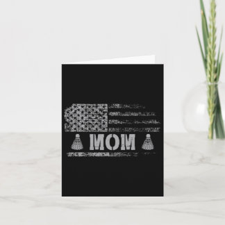 American Badminton Mum Usa Flag Team Badminton  Card