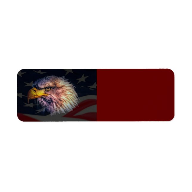 American Bald Eagle And Flag (Front)