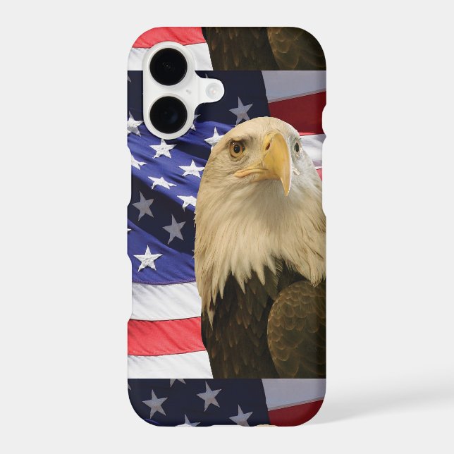 American Bald Eagle and Flag iPhone 17 (Back)