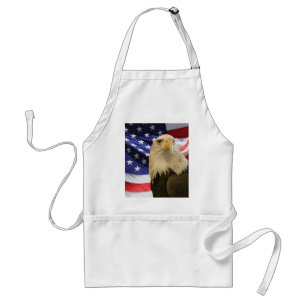 American Bald Eagle and Flag Standard Apron