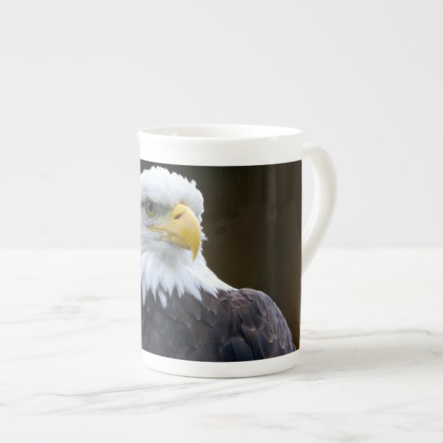 American Bald Eagle Bone China Mug (Front Right)