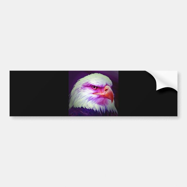 American Bald Eagle Bumper Sticker (Front)