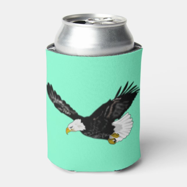 American Bald Eagle Can Cooler - Custom Colours (Can Front)