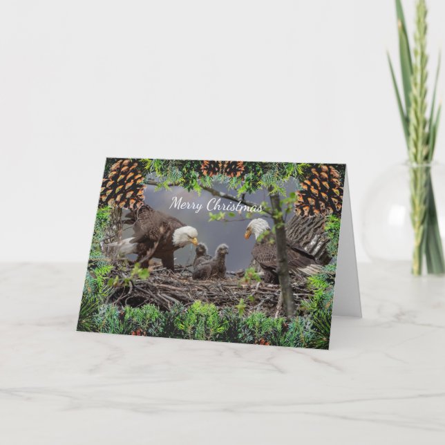 American Bald Eagle Christmas Card (Front)