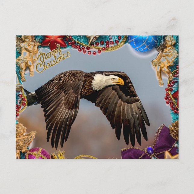American Bald Eagle Christmas Card (Front)