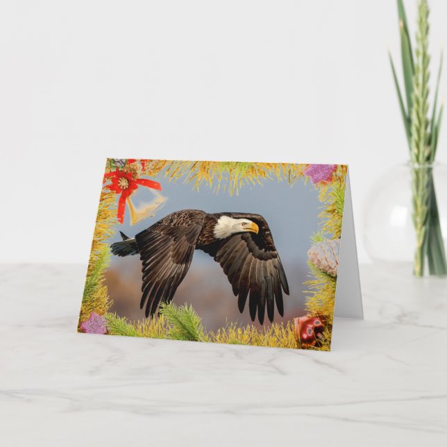 American Bald Eagle Christmas Card (Front)