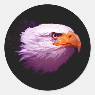 American Bald Eagle Classic Round Sticker