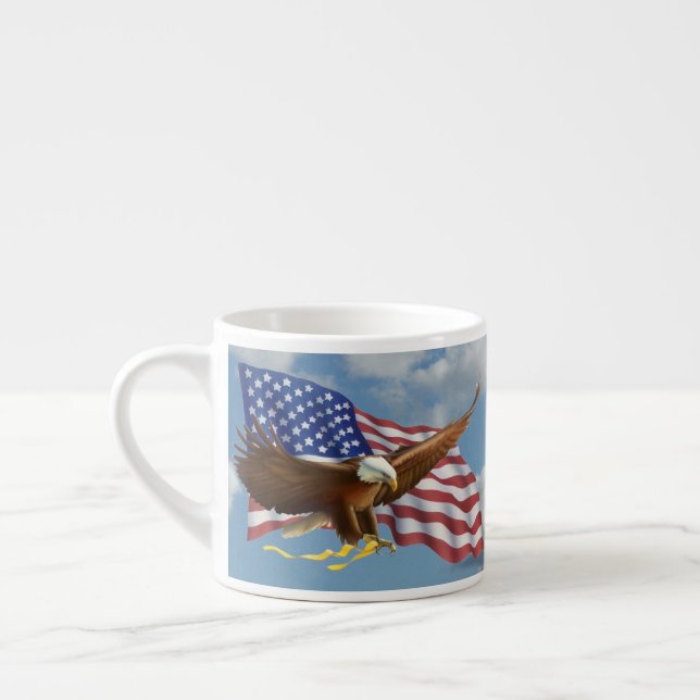 American Bald Eagle Espresso Cup (Left)