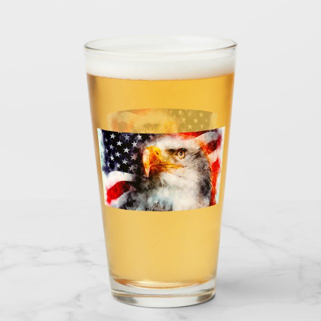 American Bald Eagle Glass (Front Filled)