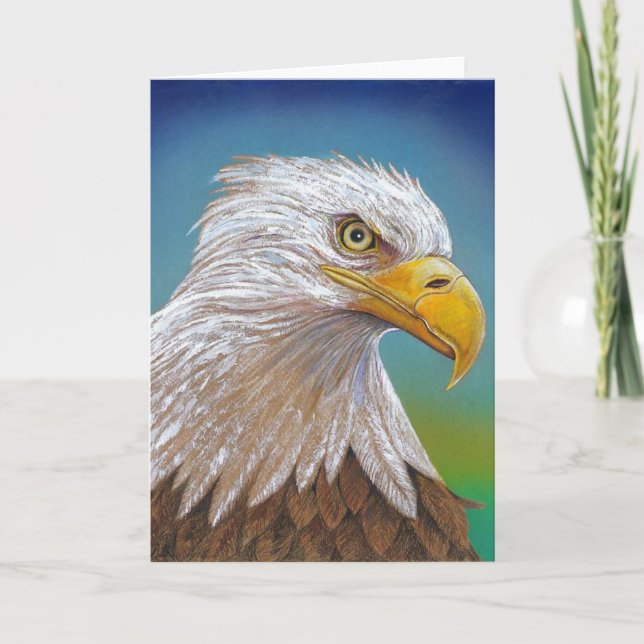 American Bald Eagle Greeting Card (Front)