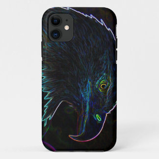 American Bald Eagle in Glowing Edges iPhone 11 Case