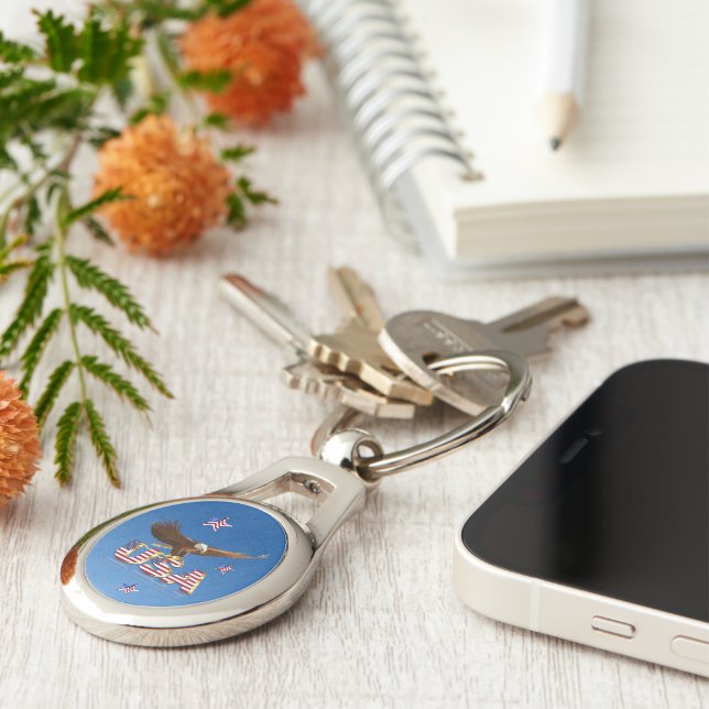 American bald eagle key ring (Side)