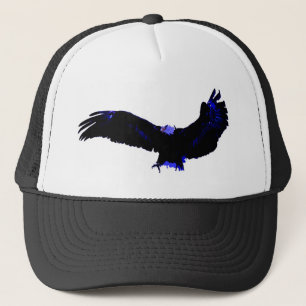 American Bald Eagle Landing Trucker Hat