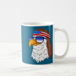 American Bald Eagle Mullet 4th Of July Funny Usa Coffee Mug