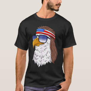 American Bald Eagle Mullet 4th Of July Usa Patrio T-Shirt