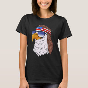American Bald Eagle Mullet 4th Of July Usa Patrio T-Shirt