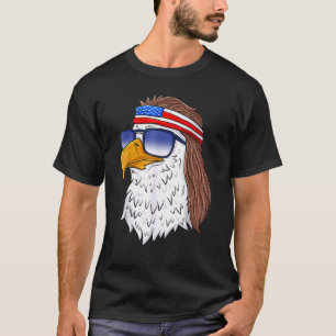 American Bald Eagle Mullet 4th Of July Usa Patrio T-Shirt