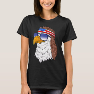 American Bald Eagle Mullet 4th Of July  Usa Patrio T-Shirt
