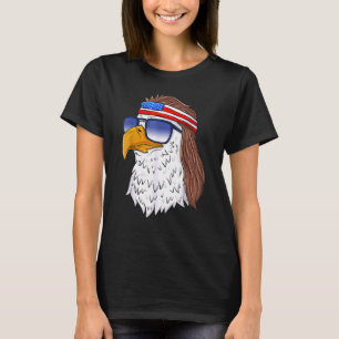 American Bald Eagle Mullet 4th Of July  Usa Patrio T-Shirt