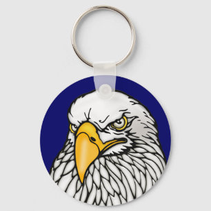 American bald eagle navy key ring