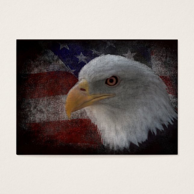 American Bald Eagle on Flag (Front)