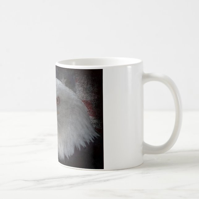 American Bald Eagle on Flag Coffee Mug (Right)