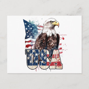 American Bald Eagle Patriotic 250th Birthday Enclosure Card
