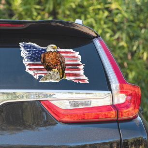 American Bald Eagle Patriotic USA Flag 