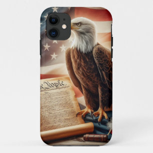 American Bald Eagle Patriotism iPhone 11 Case