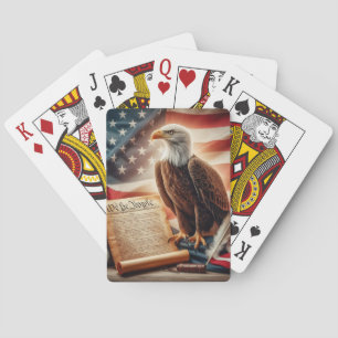 American Bald Eagle Patriotism Playing Cards