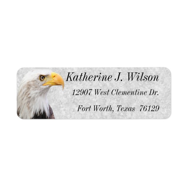 American Bald Eagle Personal Mailing Labels (Front)