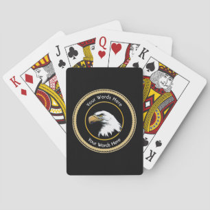 American Bald Eagle Rope Shield Playing Cards