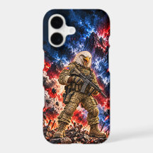 American Bald Eagle Tactical Warrior iPhone 17 Cas