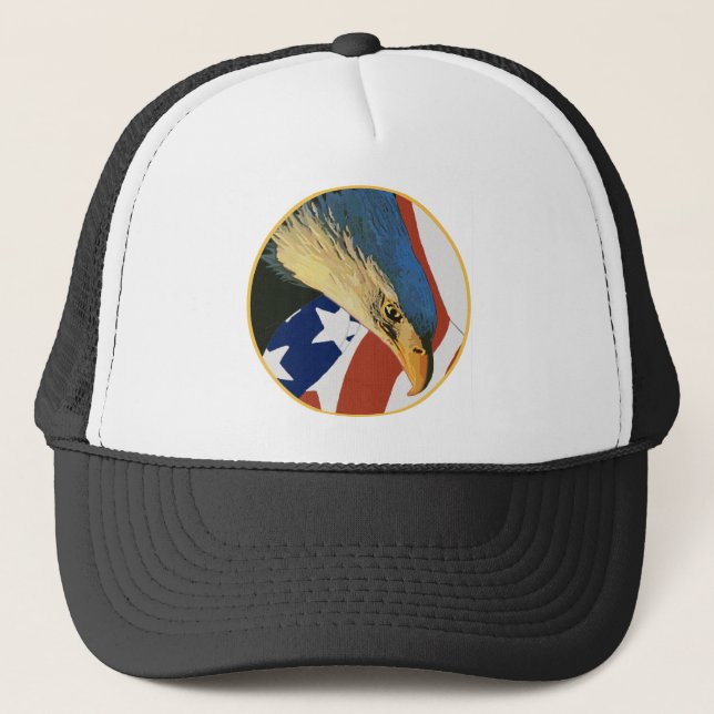 American Bald Eagle Trucker Hat (Front)
