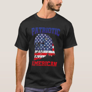 American Bald Eagle Us Flag Patriotic American 4th T-Shirt