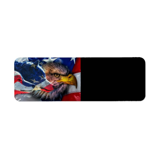 American Bald Eagle Wolf Flag (Front)