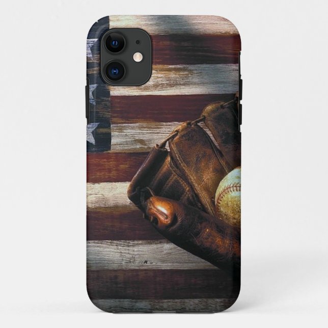 American Baseball Case-Mate iPhone Case (Back)