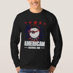 American Baseball Dad Father's Day Baseball For Me T-Shirt