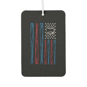 American Baseball Flag Proud USA Sportsman Car Air Freshener