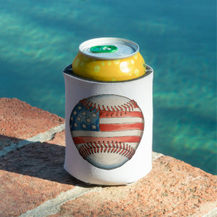 American Baseball US Flag 250th Anniversary Can Cooler