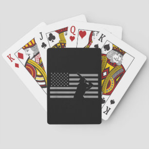 American Baseball USA Flag Baseball Playing Cards
