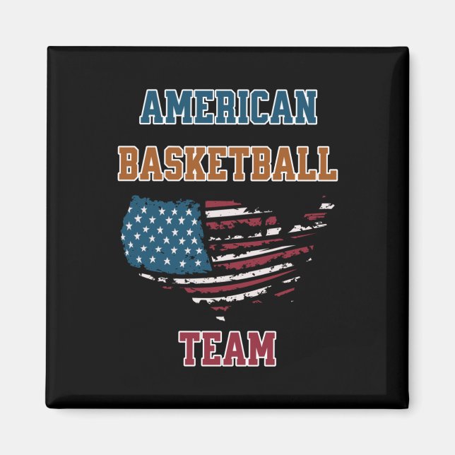 American Basketball  Magnet (Front)