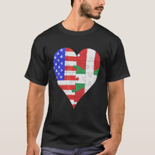 American Basque Flag Heart T-Shirt
