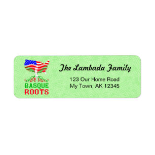 American Basque Roots Address Labels