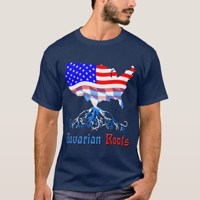 American Bavarian Roots T Shirt (Front)