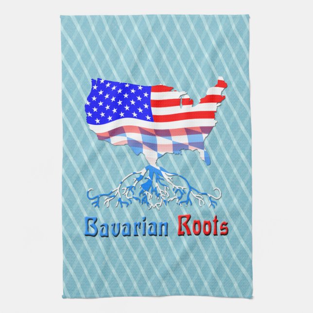 American Bavarian Roots Tea Towels (Vertical)
