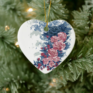 American Beauty Ceramic Tree Decoration